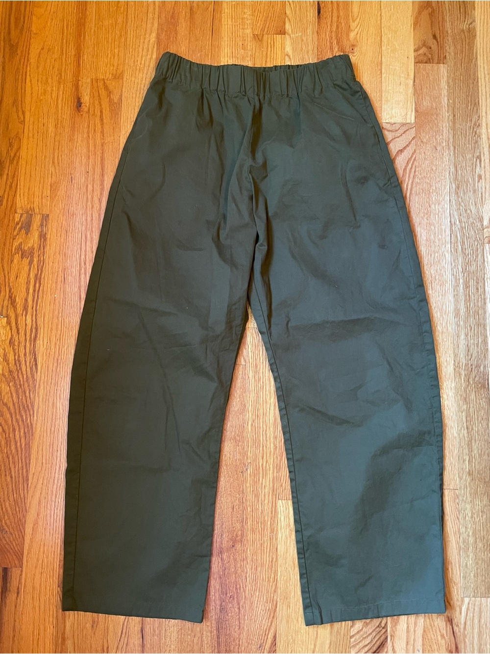 Apuntob Wide-Leg Elastic-Waist Pants — Black